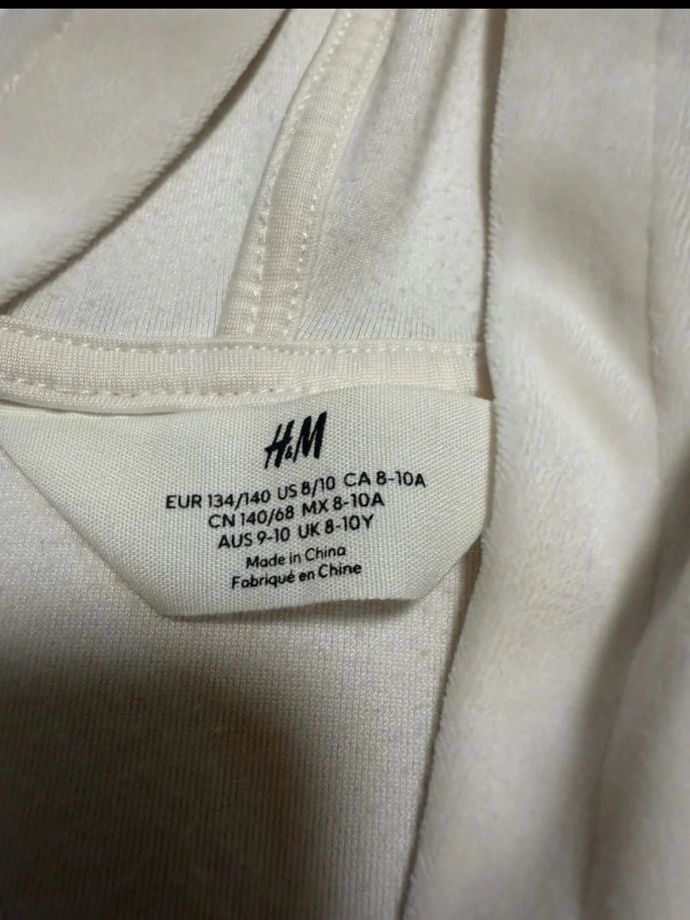 EUC - Girls H & M velour jacket size 8/10